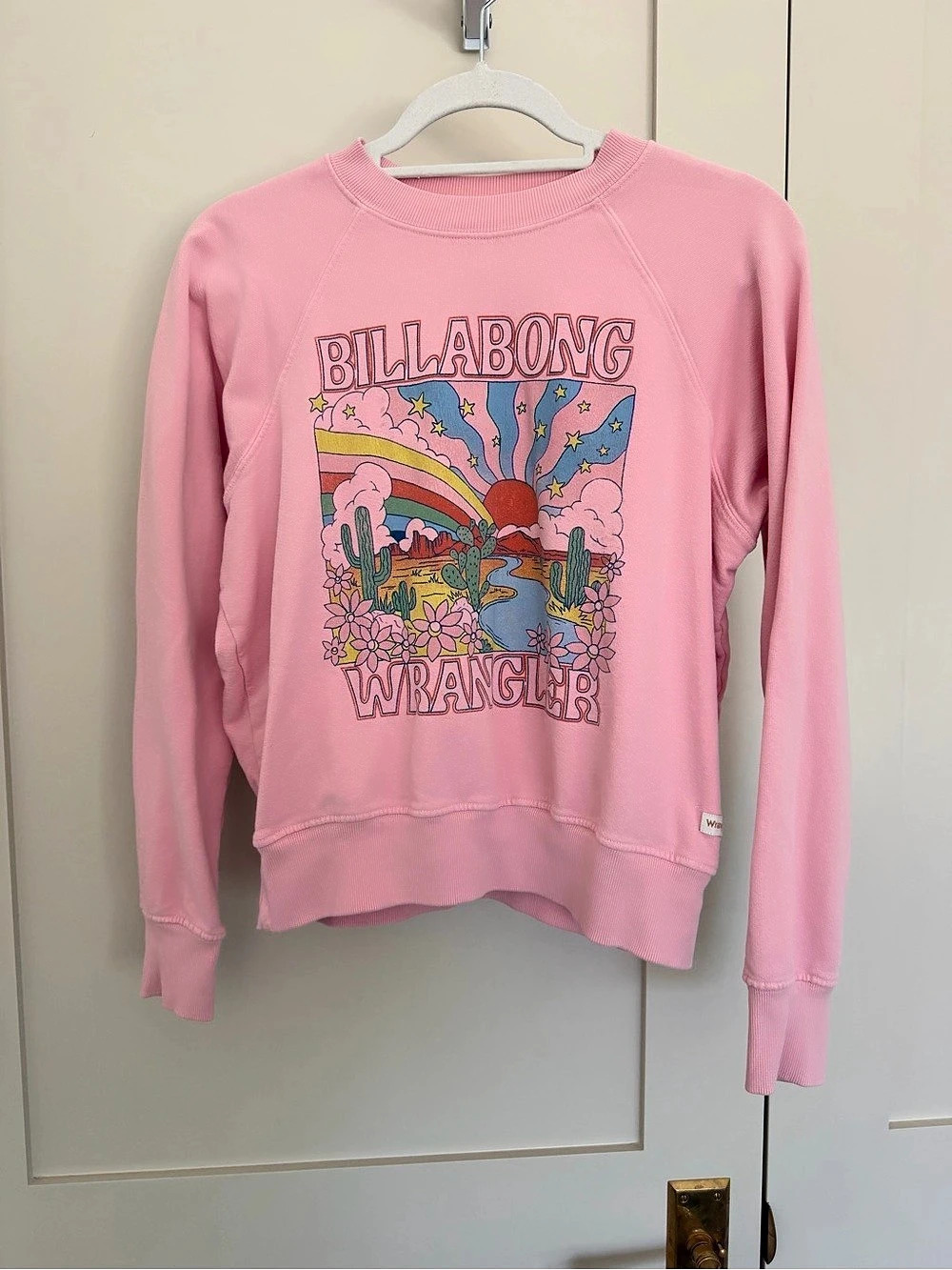 Billabong x Wrangler On The Rise Sweatshirt Pink Medium